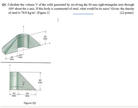 Question Find the volume of the solid generated by revolving the region enclosed by the triangle with vertices (4,3),(6,5), and (4,5) about the y-axis. . Find the volume of the solid generated by revolving